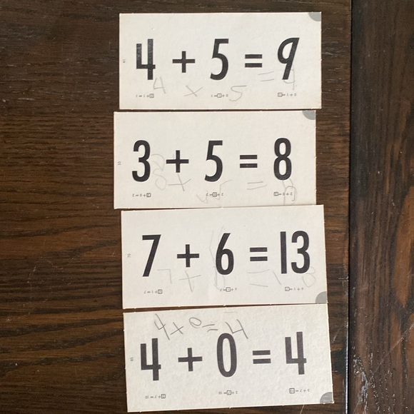 VINTAGE 1966 Ed U Cards New Math Addition & Subtraction Flash Cards - Picture 11 of 11